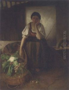 A Rest Between Chores by Johann Balthasar Bauer
