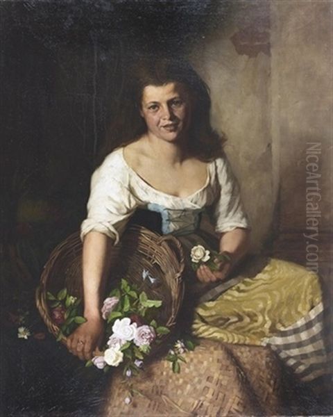 Portrat Einer Jungen Frau In Tracht - view 1