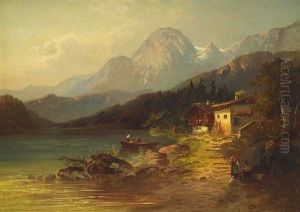 Blick Auf Den Hintersee Mit Reiteralpe by Konstantin Bauer