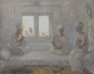 Oosterse Muziekanten (oriental Musicians) by Marius Bauer