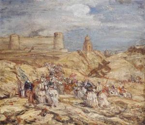 Cavaliers: Moorish Cavaliers Approaching A Castle