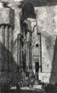 Figures By A Mosque, Cairo