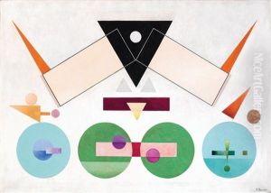 Two Purple Balls - Das Geistreich by Rudolf Bauer