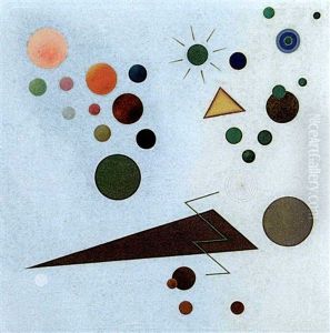 Rounds And Triangle by Rudolf Bauer