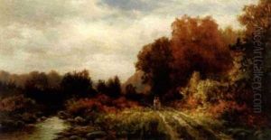 Two Ladies In A Fall Landscape