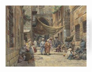 King David Street, Jerusalem by Gustav Bauernfeind