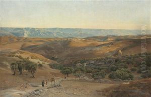 The Mountains Of Maob Seen From Bethany