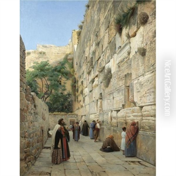 The Wailing Wall, Jerusalem - view 1