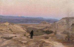 Dead Sea With The Mountains Of Moab