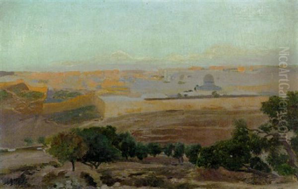 Blick Auf Jerusalem Vom Olberg Aus - view 1
