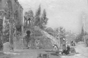 Die Kanzel Des Burhan Ed-din Auf Dem Obersten Plateau Des Tempelgelandes In Jerusalem