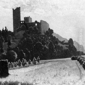 Blick Auf Die Kropfsburg Im Inntal by Moritz Bauernfeind