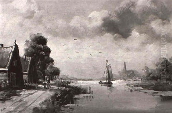 Dutch Canal Scene - view 1