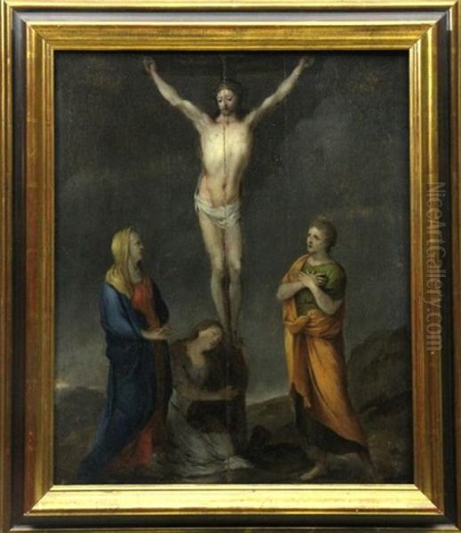 La Crucifixion Entre Saint Jean, La Vierge Et Marie-madeleine - view 1