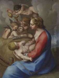 Madonna And Child With Angels Madonna And Child With Angels