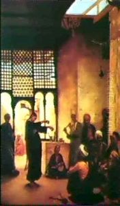 Danse D'almee, Dans Un Cafe Du Caire by Eugene Baugnies