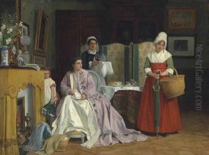 La Nouvelle Bonne by Charles Louis Baugniet