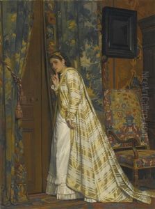 Behind Closed Doors by Charles Louis Baugniet