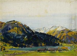 Davoser-see Mit Seehorn by Philipp Bauknecht