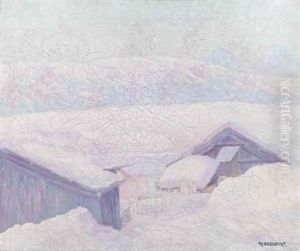 Stalle Im Schnee by Philipp Bauknecht