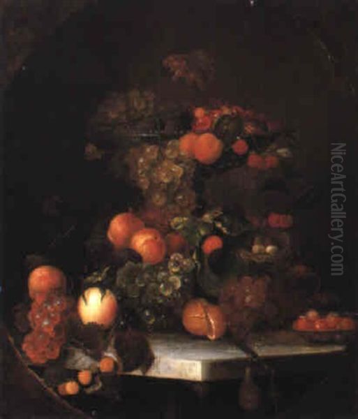 Still Life With Grapes, Peaches And Bird's Nest - view 1