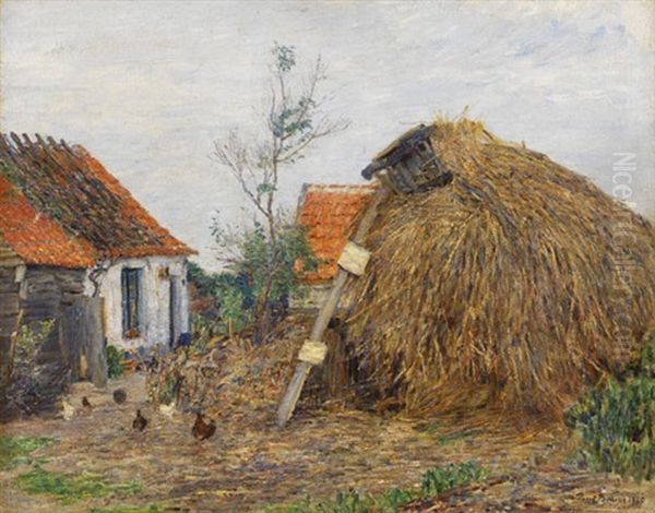 Bauernhof Mit Heuhaufen - view 1