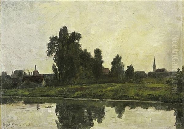 Landschaft Am Fluss Vor Gent - view 1