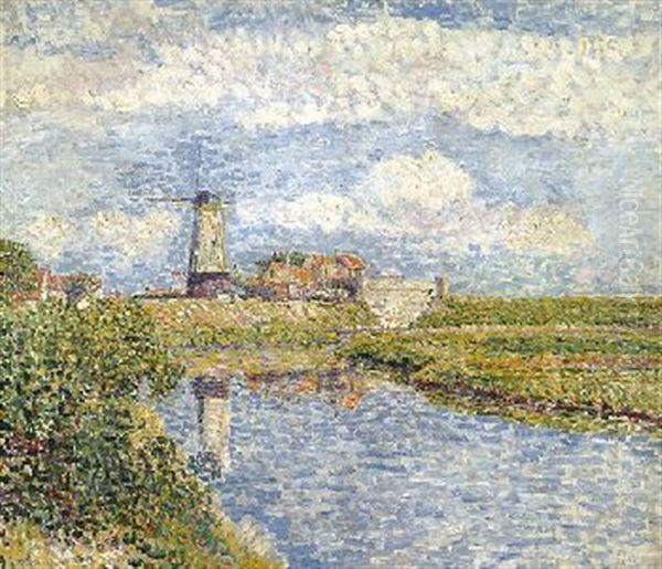 Landschaft Mit Windmuhle - view 1