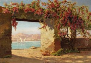 Garten Am Ufer Des Jordans by Hermann Baumeister