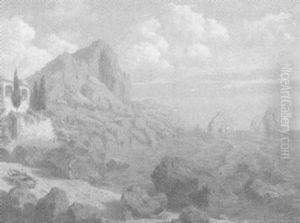 Kuste Bei Capri by Hermann Baumeister