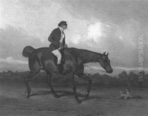 Reiter Mit Kleinem Hund by Johann Wilhelm Baumeister