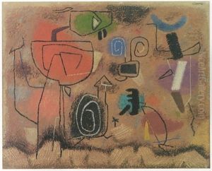 Mary Magdalene And Angel At The Sepulchre by Willi Baumeister