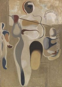 Speerwerfer Und Sportler by Willi Baumeister