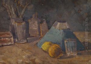 Stilleben Mit Grunem Lampenschirm (+ Akt, Verso) Stilleben Mit Grunem Lampenschirm (+ Akt, Verso)