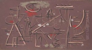 Gravour Auf Braun by Willi Baumeister