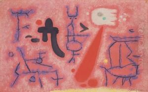 Mit Rotem Pendel by Willi Baumeister