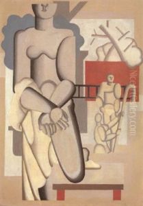 Graue Figur Mit Tuch