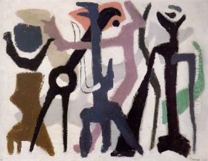 Afrikanischer Tanz I by Willi Baumeister