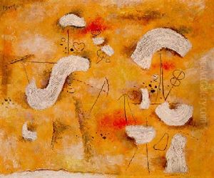 Sommerfest (weiss Auf Gelb) by Willi Baumeister