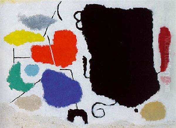 Schwarzer Fels Mit Farben, Metaphysisch Vi - view 1