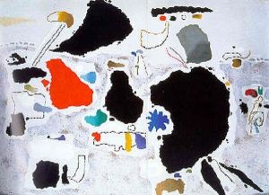 Metaphysiche Landschaft (vitale Landschaft V) by Willi Baumeister