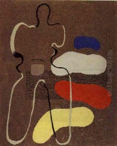 Figur Mit Farbigen Formen by Willi Baumeister