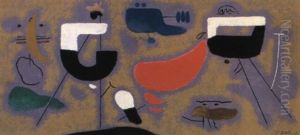 Komposition Auf Violett by Willi Baumeister