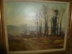 Le Chemin De La Ferme by Jean-Charles Cazin