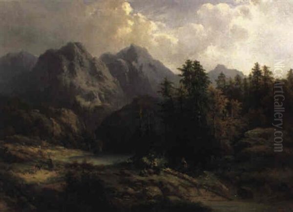 Schweizer Gebirgslandschaft Mit See - view 1
