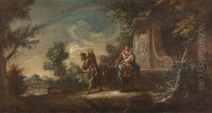 Die Flucht Nach Agypten by Johann Wolfgang Baumgartner