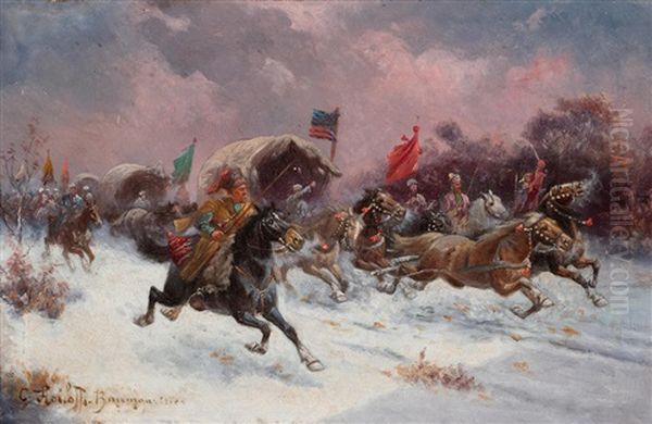 A Gold Convoy In Siberia - view 1
