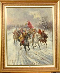 La Charge De La Cavalerie Cosaque La Charge De La Cavalerie Cosaque