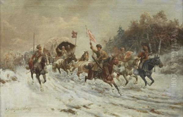 A Siberian Gold Convoy - view 1
