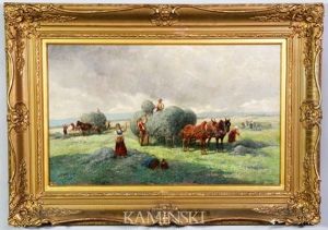 The Harvest by Adolf (Constantin) Baumgartner-Stoiloff